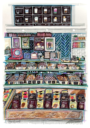 16x12” marker on paper