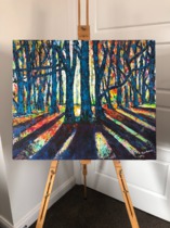 24 x 20” acrylic on canvas with palette knives 