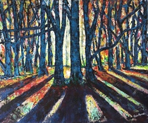 24 x 20” acrylic on canvas with palette knives 