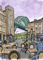 12 x 16 Acrylic and Gouache on paper