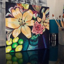 12x12” acrylic on box canvas 