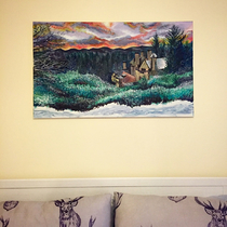 24 x 39" Acrylic on Canvas